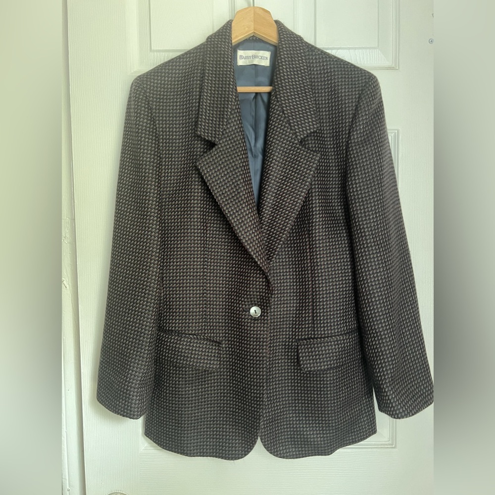 Barry Bricken Women’s Oversized Wool Blazer Size 6